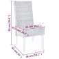 vidaXL Sillas de comedor 2 uds ratán Kubu y madera mango marrón claro vidaXL Sillas de comedor 2 uds ratán Kubu y madera mango marrón claro