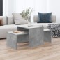 vidaXL Mesa de centro madera contrachapada gris hormigón 100x48x40 cm vidaXL Mesa de centro madera contrachapada gris hormigón 100x48x40 cm