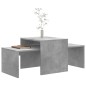 vidaXL Mesa de centro madera contrachapada gris hormigón 100x48x40 cm vidaXL Mesa de centro madera contrachapada gris hormigón 100x48x40 cm