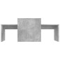 vidaXL Mesa de centro madera contrachapada gris hormigón 100x48x40 cm vidaXL Mesa de centro madera contrachapada gris hormigón 100x48x40 cm