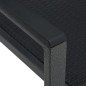 vidaXL Juego de comedor para jardín 9 piezas negro