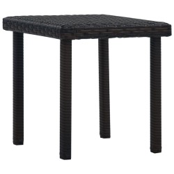 vidaXL Mesita de centro de jardín ratán sintético marrón 40x40x40 cm