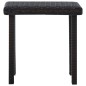 vidaXL Mesita de centro de jardín ratán sintético marrón 40x40x40 cm vidaXL Mesita de centro de jardín ratán sintético marrón 40x40x40 cm