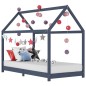 vidaXL Estructura de cama infantil madera maciza pino gris 90x200 cm vidaXL Estructura de cama infantil madera maciza pino gris 90x200 cm