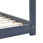 vidaXL Estructura de cama infantil madera maciza pino gris 90x200 cm vidaXL Estructura de cama infantil madera maciza pino gris 90x200 cm