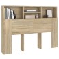 vidaXL Mueble cabecero color roble Sonoma 140x19x103,5 cm vidaXL Mueble cabecero color roble Sonoma 140x19x103,5 cm