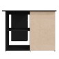 vidaXL Escritorio de esquina madera contrachapada negro 145x100x76 cm vidaXL Escritorio de esquina madera contrachapada negro 145x100x76 cm