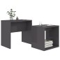 vidaXL Juego mesas centro madera contrachapada gris brillo 48x30x45 cm vidaXL Juego mesas centro madera contrachapada gris brillo 48x30x45 cm