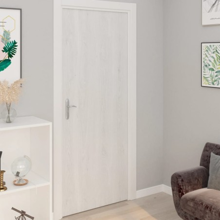 vidaXL Láminas autoadhesivas puertas 2 uds PVC madera blanca 210x90cm 