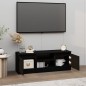 vidaXL Mueble de TV con puerta negro 102x30x36 cm vidaXL Mueble de TV con puerta negro 102x30x36 cm