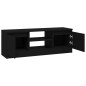 vidaXL Mueble de TV con puerta negro 102x30x36 cm vidaXL Mueble de TV con puerta negro 102x30x36 cm