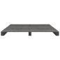 vidaXL Estructura de cama de palés madera maciza pino gris 140x200 cm