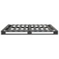 vidaXL Estructura de cama de palés madera maciza pino gris 140x200 cm