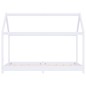 vidaXL Estructura de cama infantil madera maciza pino blanco 70x140 cm vidaXL Estructura de cama infantil madera maciza pino blanco 70x140 cm