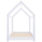 vidaXL Estructura de cama infantil madera maciza pino blanco 70x140 cm vidaXL Estructura de cama infantil madera maciza pino blanco 70x140 cm