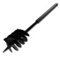 vidaXL Taladro de tierra con mango triple espiral acero negro 180 mm vidaXL Taladro de tierra con mango triple espiral acero negro 180 mm