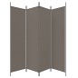 vidaXL Biombo divisor de 4 paneles de tela gris antracita 698x180 cm vidaXL Biombo divisor de 4 paneles de tela gris antracita 698x180 cm