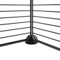 vidaXL Jaula para mascotas de 12 paneles puerta acero negro 35x35cm