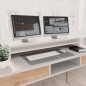 vidaXL Soporte para pantalla madera contrachapada blanco 100x24x13 cm vidaXL Soporte para pantalla madera contrachapada blanco 100x24x13 cm