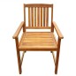 vidaXL Sillas de jardín 2 unidades madera maciza acacia marrón vidaXL Sillas de jardín 2 unidades madera maciza acacia marrón