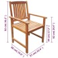 vidaXL Sillas de jardín 2 unidades madera maciza acacia marrón vidaXL Sillas de jardín 2 unidades madera maciza acacia marrón