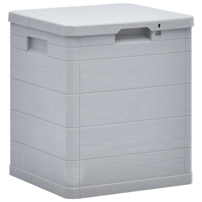vidaXL Caja de almacenamiento de jardín 90 L gris claro vidaXL Caja de almacenamiento de jardín 90 L gris claro