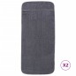 vidaXL Toallas de playa 2 uds tela gris antracita 400 g/m² 75x200 cm vidaXL Toallas de playa 2 uds tela gris antracita 400 g/m² 75x200 cm