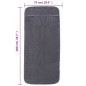 vidaXL Toallas de playa 2 uds tela gris antracita 400 g/m² 75x200 cm vidaXL Toallas de playa 2 uds tela gris antracita 400 g/m² 75x200 cm