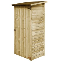 vidaXL Caseta de herramientas de jardín madera de pino 88x76x175 cm