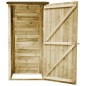 vidaXL Caseta de herramientas de jardín madera de pino 88x76x175 cm vidaXL Caseta de herramientas de jardín madera de pino 88x76x175 cm
