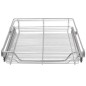 vidaXL Bandejas de alambre extraíbles 2 unidades plateado 600 mm vidaXL Bandejas de alambre extraíbles 2 unidades plateado 600 mm
