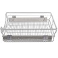 vidaXL Bandejas de alambre extraíbles 2 unidades plateado 600 mm vidaXL Bandejas de alambre extraíbles 2 unidades plateado 600 mm