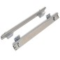 vidaXL Bandejas de alambre extraíbles 2 unidades plateado 600 mm vidaXL Bandejas de alambre extraíbles 2 unidades plateado 600 mm