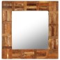 vidaXL Espejo de pared madera maciza de traviesas del tren 60x60 cm vidaXL Espejo de pared madera maciza de traviesas del tren 60x60 cm