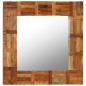 vidaXL Espejo de pared madera maciza de traviesas del tren 60x60 cm vidaXL Espejo de pared madera maciza de traviesas del tren 60x60 cm