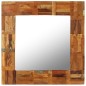 vidaXL Espejo de pared madera maciza de traviesas del tren 60x60 cm vidaXL Espejo de pared madera maciza de traviesas del tren 60x60 cm