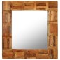 vidaXL Espejo de pared madera maciza de traviesas del tren 60x60 cm vidaXL Espejo de pared madera maciza de traviesas del tren 60x60 cm
