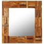 vidaXL Espejo de pared madera maciza de traviesas del tren 60x60 cm vidaXL Espejo de pared madera maciza de traviesas del tren 60x60 cm