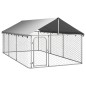 vidaXL Perrera de exterior con tejado 400x200x150 cm