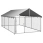 vidaXL Perrera de exterior con tejado 400x200x150 cm