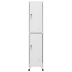 vidaXL Armario taquilla con 2 compartimentos 38x45x180 cm  