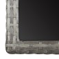 vidaXL Mesa de jardín vidrio y ratán sintético antracita 110x53x72 cm vidaXL Mesa de jardín vidrio y ratán sintético antracita 110x53x72 cm