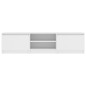 vidaXL Mueble para TV madera contrachapada blanco 140x40x35,5 cm