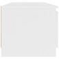 vidaXL Mueble para TV madera contrachapada blanco 140x40x35,5 cm
