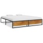 vidaXL Estructura de cama de metal negra 140x200 cm vidaXL Estructura de cama de metal negra 140x200 cm