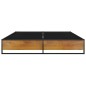 vidaXL Estructura de cama de metal negra 140x200 cm vidaXL Estructura de cama de metal negra 140x200 cm