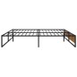 vidaXL Estructura de cama de metal negra 140x200 cm vidaXL Estructura de cama de metal negra 140x200 cm