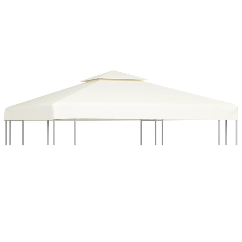 vidaXL Cubierta de repuesto de cenador 310 g/m² blanco crema 3x3 m vidaXL Cubierta de repuesto de cenador 310 g/m² blanco crema 3x3 m