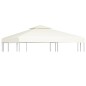 vidaXL Cubierta de repuesto de cenador 310 g/m² blanco crema 3x3 m vidaXL Cubierta de repuesto de cenador 310 g/m² blanco crema 3x3 m