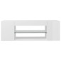 vidaXL Mueble de TV con luces LED blanco brillante 90x39x30 cm